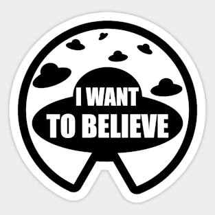 I want to believe - UFOs Sticker